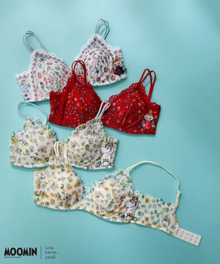 une nana cool 【MOOMIN × une nana cool 】 特別な日以外の364日つけたくなるブラ 364 レース PU