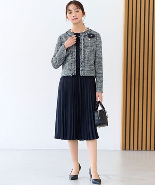 組曲 エアリーカメリアラペルピン ネイビー系