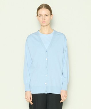 JOSEPH 【洗える】フィールコットン　カーディガン Sky blue