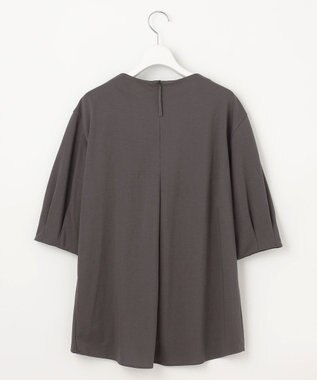 自由区 【洗える】ハイツイストポンチアシンメトリー カットソー スレート