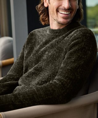 ZERO HALLIBURTON クルーネックニット ZHG-M5A5 85119 カーキ