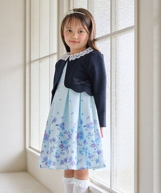 ANY KIDS 花柄プリント ワンピース