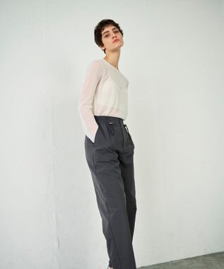 GRACE CONTINENTAL ライトイージーパンツ グレー