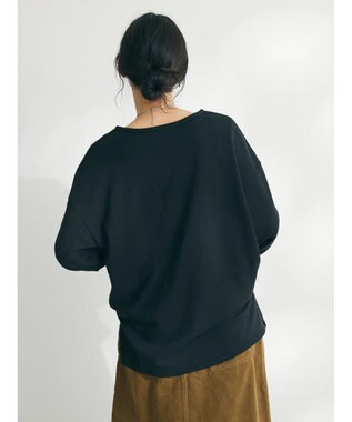 CRAFT STANDARD BOUTIQUE 　裏毛レイヤード風プルオーバー Black