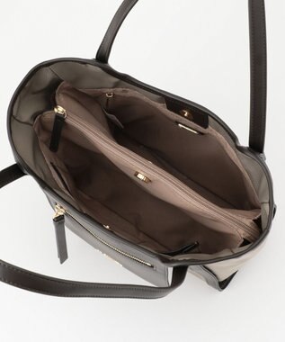 LA BAGAGERIE リサイクルレザー　フラップトート グレージュ