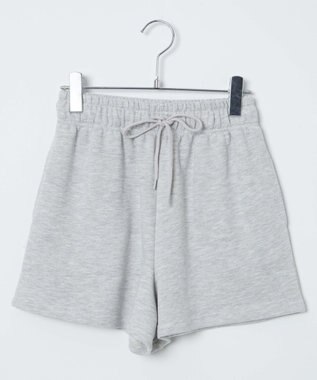 WEGO 【ウエストゴム】スウェットイージーショートパンツ 杢グレー