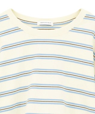 AMERICAN HOLIC アソートボーダーロングTシャツ Ivory