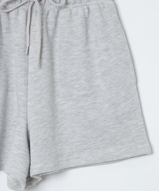 WEGO 【ウエストゴム】スウェットイージーショートパンツ 杢グレー