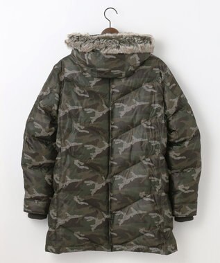 JOSEPH ABBOUD MOUNTAIN 【ECOファー/撥水/9ポケット】カモフラージュ ダウン コート カーキ系6