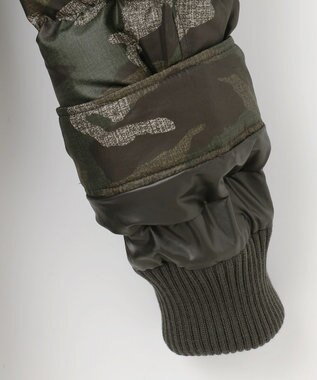 JOSEPH ABBOUD MOUNTAIN 【ECOファー/撥水/9ポケット】カモフラージュ ダウン コート カーキ系6