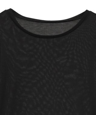 earth music&ecology シアースリーブプルオーバー Black