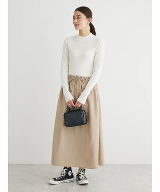 Green Parks ドッキングニットワンピース Beige