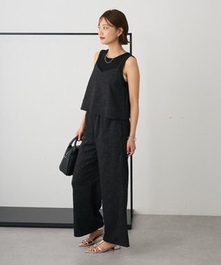 CRAFT STANDARD BOUTIQUE カットジャガードビスチェ Black