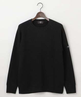 JOSEPH ABBOUD MOUNTAIN 【軽量】バルキーウール　トレーナー ニット ブラック系