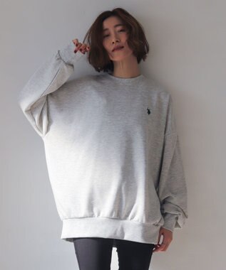 WEGO 【WEB限定/ユニセックス着用ITEM】別注USPOLOワンポイントPO 杢グレー