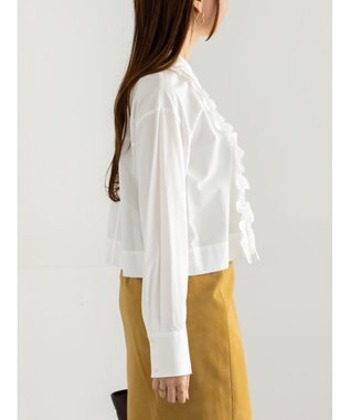 Te chichi フリルクロップトシャツ オフホワイト