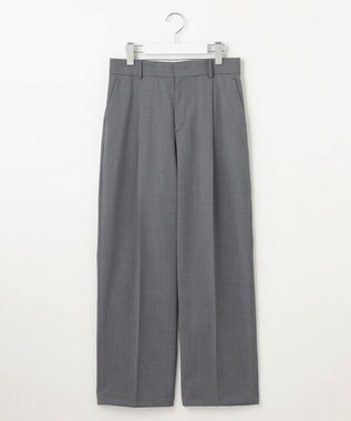 自由区 L 【カタログ掲載・洗える】TWラチネストレッチワイド パンツ グレー