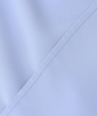 ANY SIS 【洗える】フリルネックスタンド ブラウス ライトブルー