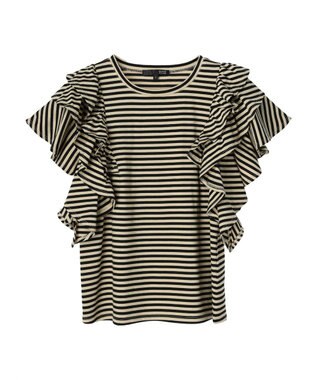 Green Parks ・ＳＵＧＡＲ　ＳＰＯＯＮ　ラッフルレイヤードＴシャツ Beige