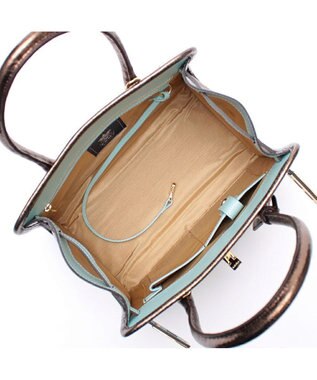 A.D.M.J. 【牛革】クラックメタル/イタリアンレザー前金具付トートM ブロンズ