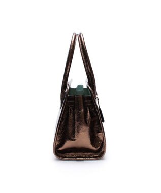 A.D.M.J. 【牛革】クラックメタル/イタリアンレザー前金具付トートM ブロンズ