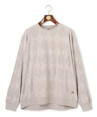 J.PRESS MEN 【KING SIZE】アーガイルワントーンリンクス ロングスリーブ Tシャツ