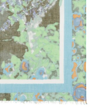 MOONBAT Hanato(ハナト) コットンシルクビッグストール／70×175cm ライトグリーン