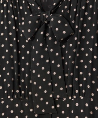 GRACE CONTINENTAL ドットラメジャガードドレス ブラック