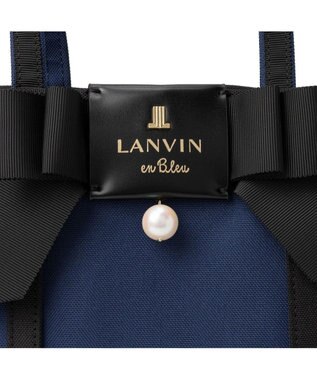 LANVIN en Bleu LANVIN en Bleu ランバンオンブルー ジュール トートバッグ ポーチ付 M ネイビー