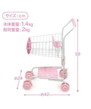 Mother garden マザーガーデン おままごと 野いちご ショッピングカート 《いちご×リボン》 -