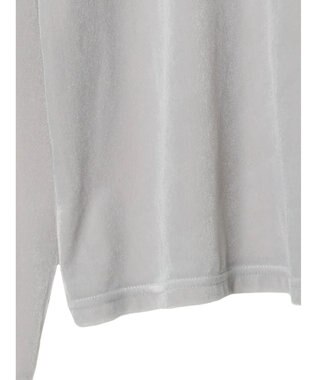 Green Parks クルーネックシアーベロアプルオーバー Gray