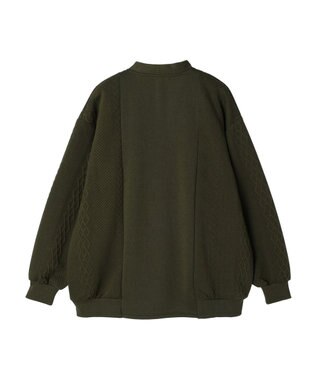CRAFT STANDARD BOUTIQUE JQカット切り替えカーディガン1 Khaki