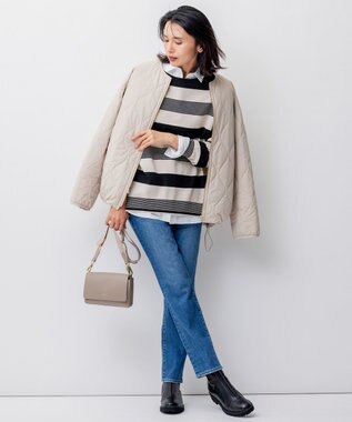 23区 センター ジップ ブーツ ブラック系