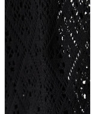 earth music&ecology ラッセルレースカーディガン Black