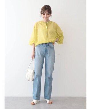 AMERICAN HOLIC 接触冷感２ＷＡＹシアーニットカーディガン Yellow