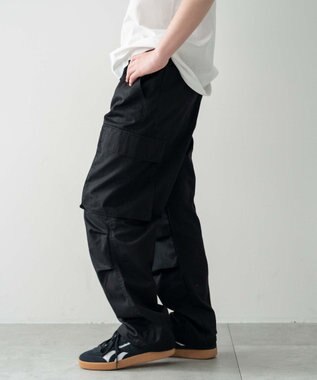WEGO 【キッズ/150cm/160cm/ウエストゴム】イージーカーゴパンツ（JUNIOR） ブラック