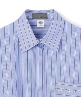 uncrave THOMAS MASON BIGシャツ ブルーストライプ