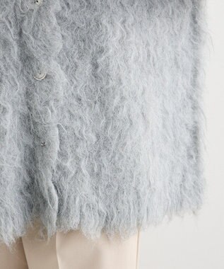 Green Parks ・ｓｗｉｎｇ　ｂｙ　２ｗａｙロング起毛カーディガ Light Gray