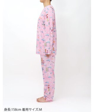 tsumori chisato SLEEP ツモリチサト パジャマ 長袖 長ズボン 綿100%(本体) スムース素材 レディース UDX501 /ワコール ピンク
