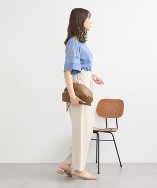 earth music&ecology フレア袖レースプルオーバー Blue