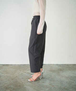 GRACE CONTINENTAL ライトイージーパンツ グレー