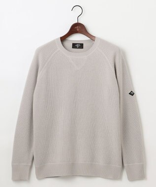 JOSEPH ABBOUD MOUNTAIN 【軽量】バルキーウール　トレーナー ニット ライトグレー系