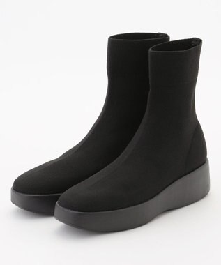 【防水/洗える】プラットフォーム ストレッチブーツ