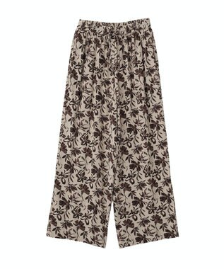 YECCA VECCA アートプリントスリットワイドパンツ Multi