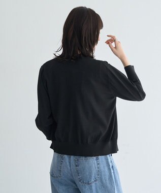 YECCA VECCA 【マシンウォッシャブル】カーディガン Black