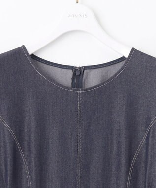 ANY SIS 【洗える】デニムライクシャンブレー ワンピース シャンブレー