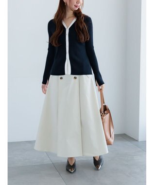 Te chichi トレンチフレアスカート オフホワイト