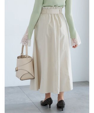 Te chichi トレンチフレアスカート オフホワイト