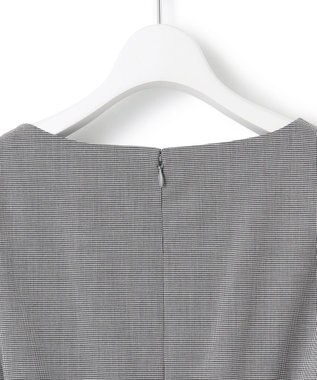 23区 L 【洗える】TRハウンドトゥース ワンピース ブラック系