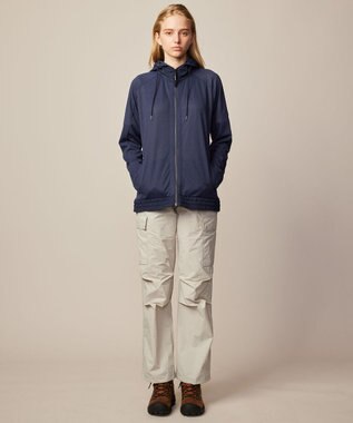 JOSEPH ABBOUD MOUNTAIN 【吸水速乾/通気性/ライナードッキング対応】ミズノコラボ DRY AEROFLOW パーカー ネイビー系